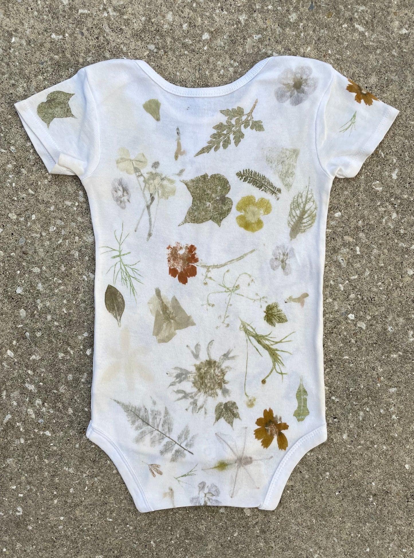 Flower Hammered Baby Onesie